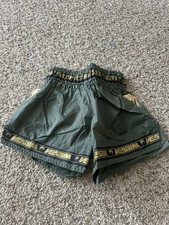 Venum Shorts Men S Green Logo Kickboxing Muay Thai Boxing MMA Fight