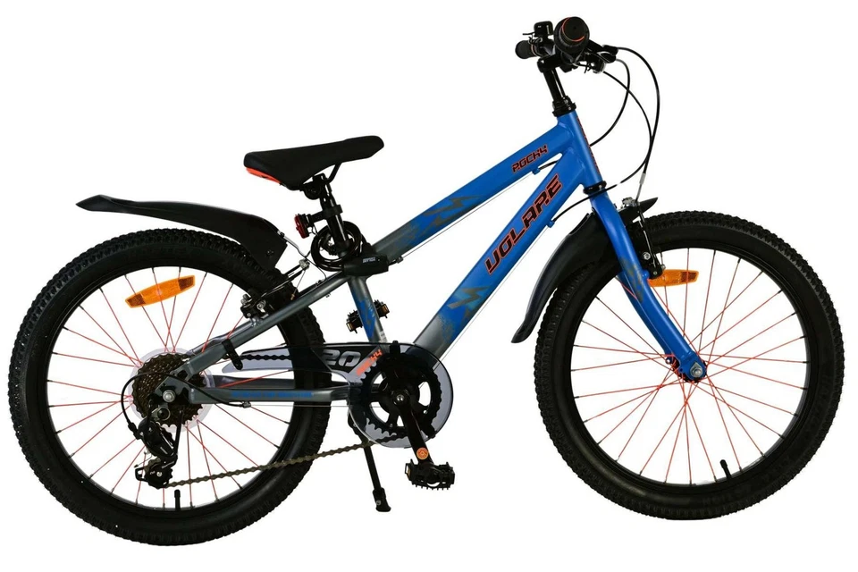Volare Rocky Kinderfahrrad - 20 Zoll - 7 Gang - Blau für Kinder von 6 bis 8 Jahr