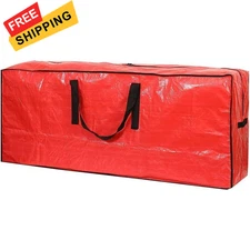 Sattiyrch Christmas Tree Storage Bag - Fits Up to 7.5 ft 7.5ft-1pack, Red 