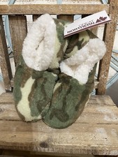 Great Northern Thermal Knit Slipper Socks W/Non-Slip Grippers Adults/Youth Camo