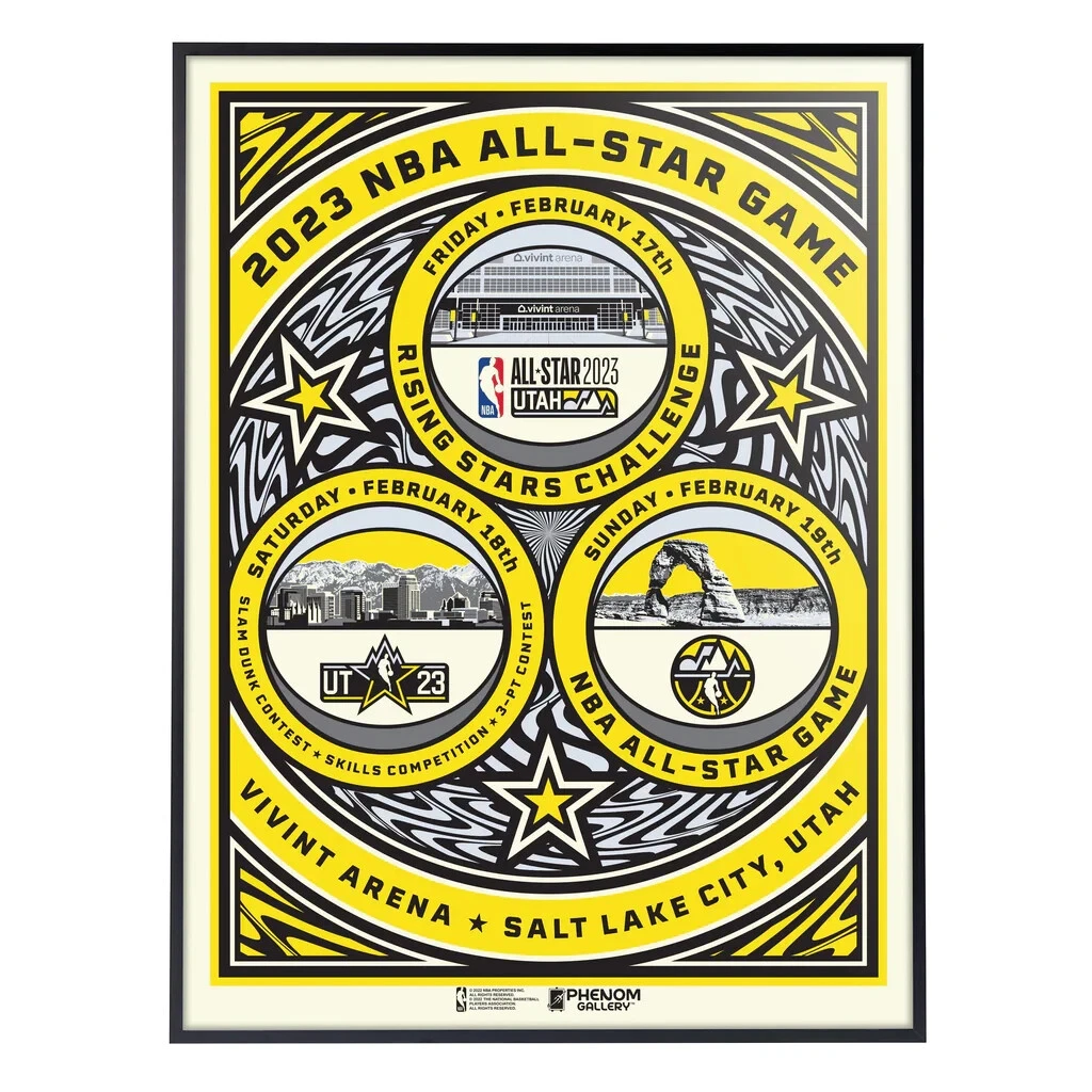 Phenom Gallery 2023 NBA All Star Game Poster