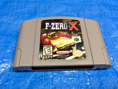 Authentic Nintendo 64 F-Zero X Complete Game Cartridge in Authentic Nintendo 64 F-Zero X Complete Game Cartridge in