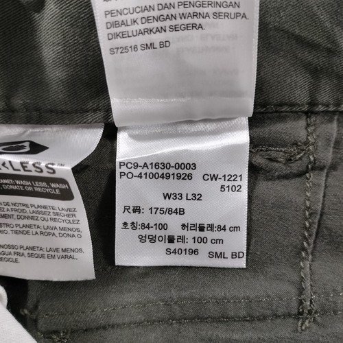 Dockers Straight Green Flat Front Cargo Pants Mens Size Actual 33x31 - Bild 8 von 9
