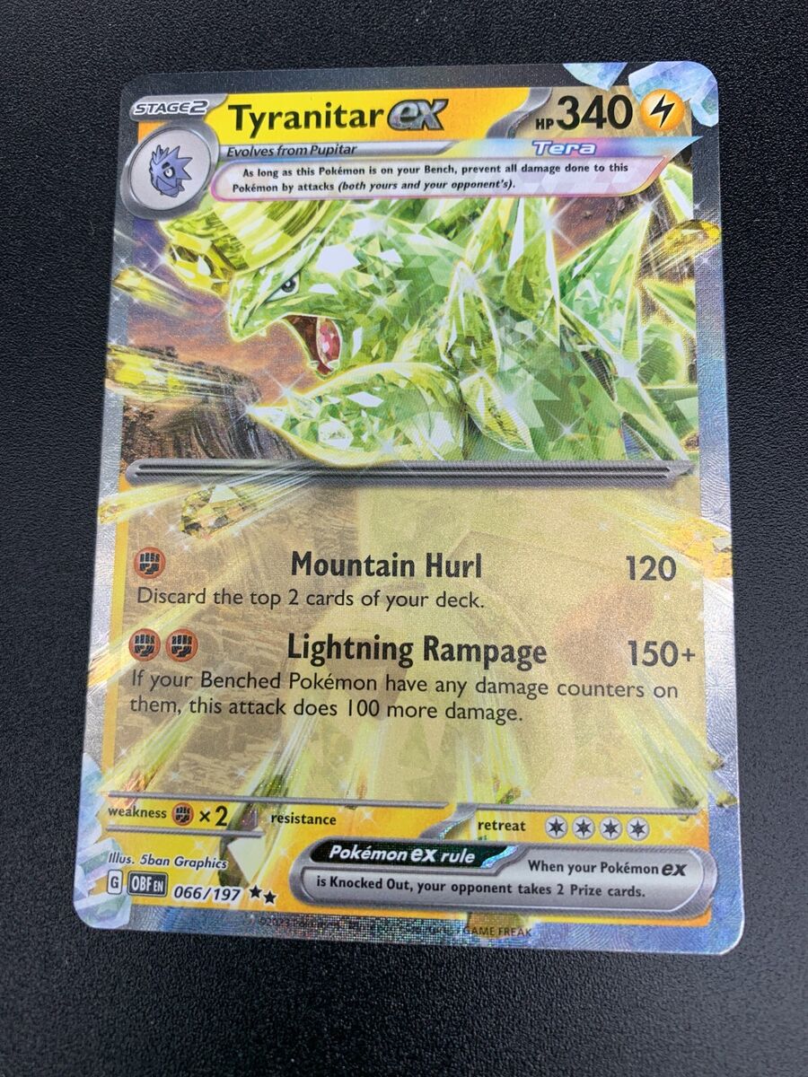Tyranitar ex - 066/197 - TERA Ultra Rare Obsidian Flames Tyranitar ex - 066/197 - TERA Ultra Rare Obsidian Flames