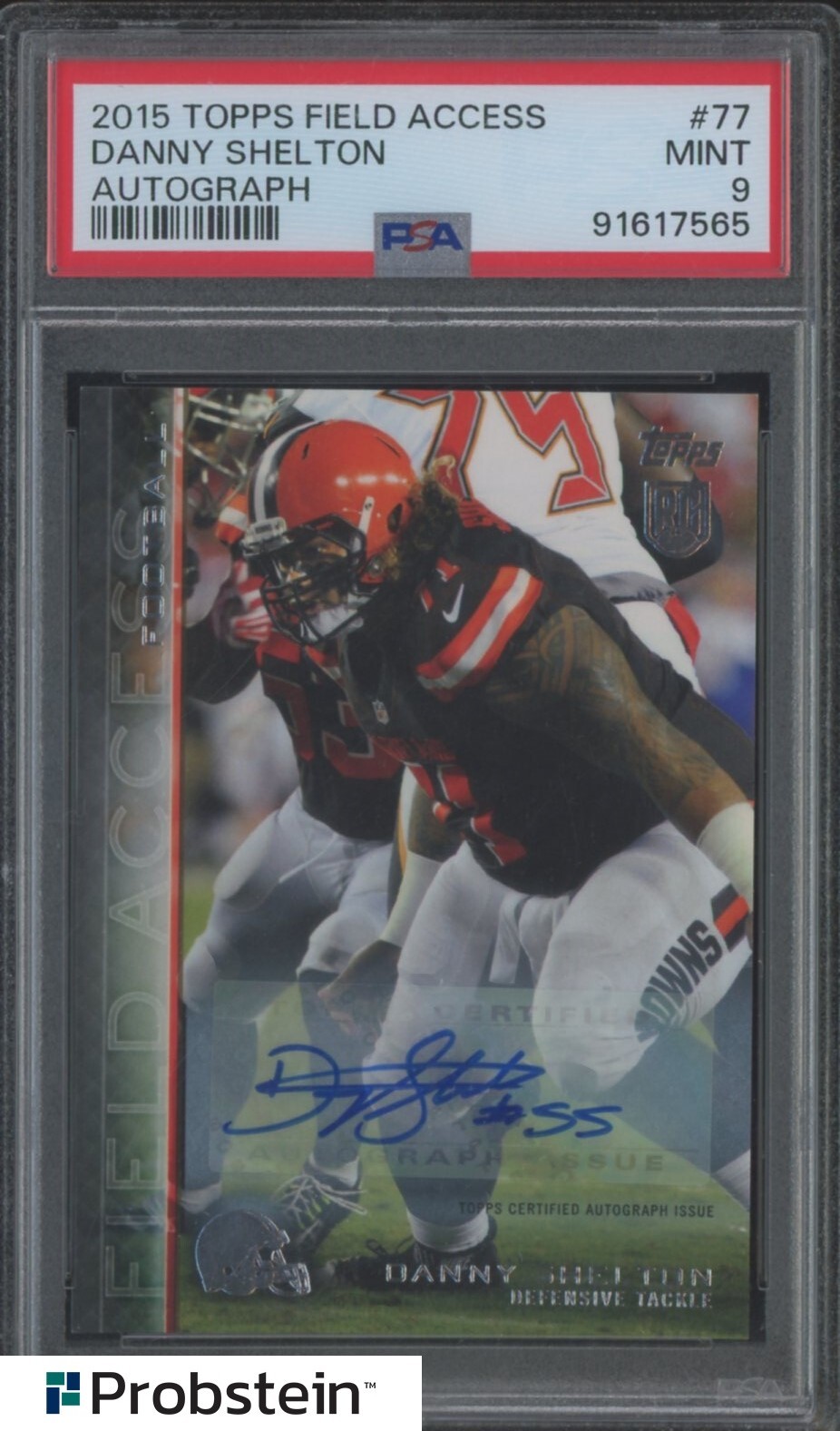 Danny Shelton Topps Field Access #77 Autograph