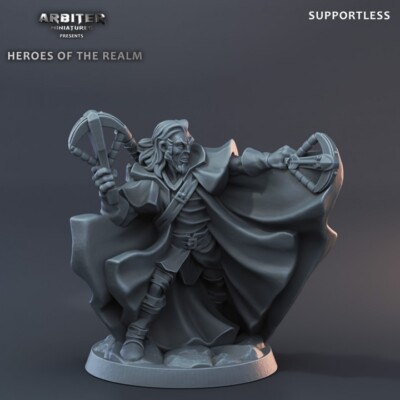 AKS3 Crossbow male -01  - DnD Tabletop Pathfinder Heroquest Miniature 28mm
