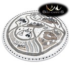 CHILDREN'S CARPET RUG circle "FUN" Land for children streets play area CREAM