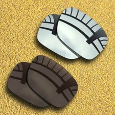 2 Pairs Lenses Replacement for-Vonzipper Elmore Polarized-Silver Copper Brown