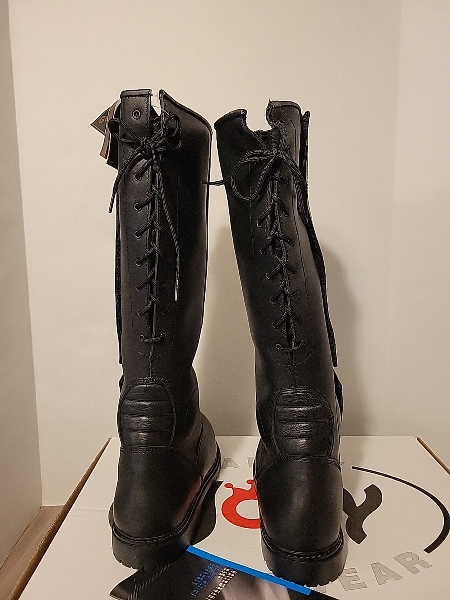 Safety Police Patrol Boots Mens 8.5 Black Motorcycle Jolly Footwear Oil Re Safety Police Patrol Boots Mens 12 Black Motorcycle Jolly  main image 4