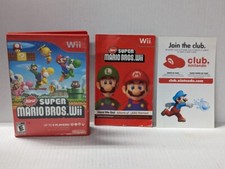 New Super Mario Bros. Nintendo Wii Game Case Manual Insert Art Only No Game