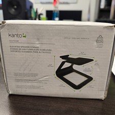 Kanto Se2 Elevated Desktop Speaker Stands (black) For Ora Desktop Speakers