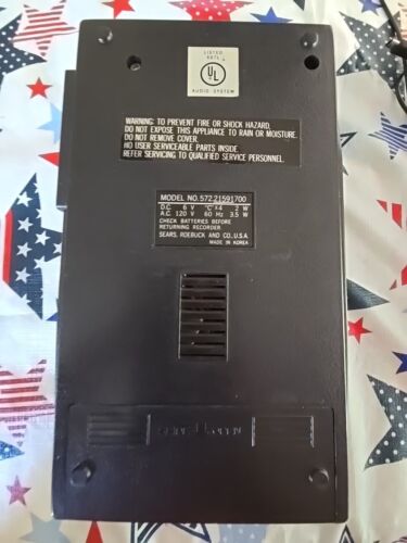 Sears Solid State Cassette Recorder Vintage 799.21617700 - Picture 10 of 22