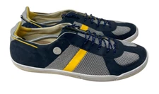 Plae Blue Yellow Shoes Size 14 Men's Sneakers Lace Up Comfort