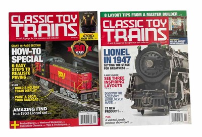 Classic Toy Trains Magazine 2017 Lot 2 Issues Collector Operator