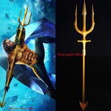 IN STOCK Aquaman Steel Alloy Trident 1/1 Cosplay Prop Metal Boxed Ornament 210cm