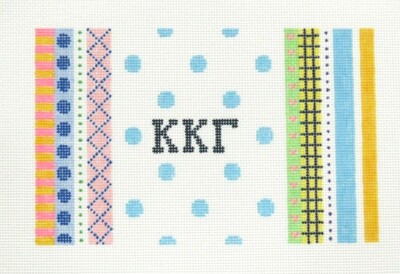 Kangaroo Paw Designs Kappa Kappa Gamma Handpainted Needlepoint Canvas 