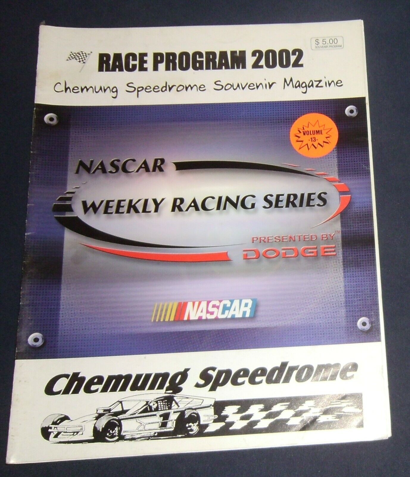 2002 Chemung Speedrome Program