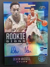 2020-21 Panini Illusions Rookie Signs SAPPHIRE ~ Devin Vassell Auto 13/15 Spurs