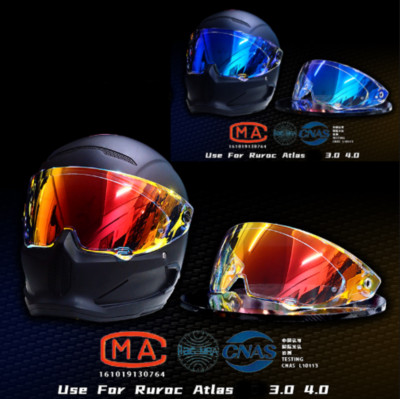 Motorcycle Helmet Anti-UV PC Anti Scratch Visor Lens For RUROC ATLAS 3.0 4.0