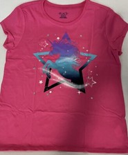 NWOT The Children's Place Girls Pink T Shirt Unicorn Size 16 XXL