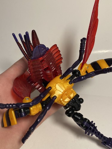 rare 1997 Transformers Beast Wars Deluxe Fuzors Injector Lionfish Hornet Robot - Picture 6 of 6