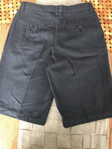 Gap Boy’s Pleated Shorts With Adjustable Waist Navy Blue Size 14 - Picture 7 of 12