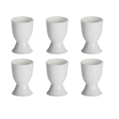 6er Set Eierbecher CASHMERE H. 7cm D. 5cm weiß Maxwell & Williams