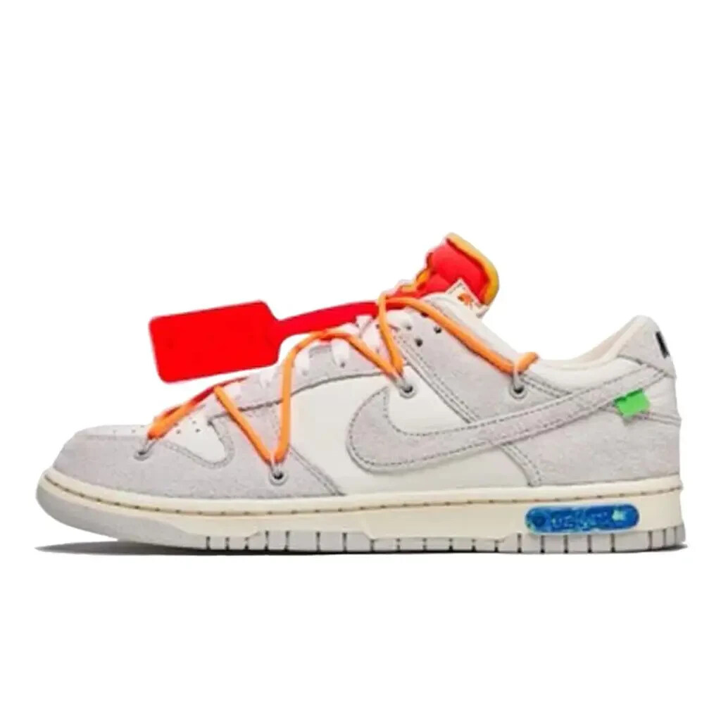 OFF WHITE X NIKE Scarpe da basket Nike Dunk Low x Off White taglia UK 9 numerate edizione limitata