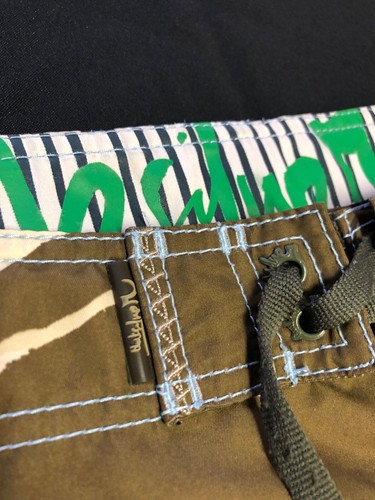 OG QUIKSILVER Board Shorts X-LONG BRONZE TOUGH SPEAR TIP + NEO FLY, TRUE SIZE 33 - Picture 6 of 17
