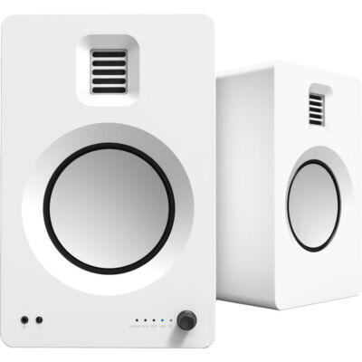 Kanto TUK Premium Powered Bookshelf Speaker with Bluetooth - Matte White - Pair