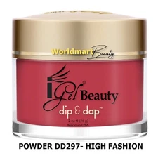 IGel Beauty Dip & Dap Acrylic Dipping Nail Polish POWDER DD297- HIGH FASHION