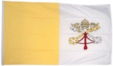 VATICAN CITY FLAG 5' x 3 Jesus Roman Catholic Pope Leo Papal Italian Italy