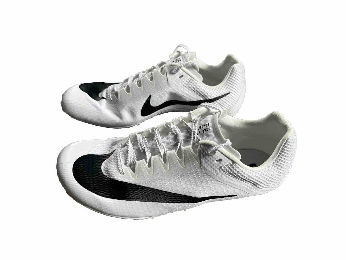 Nike Rival‎ Sprint Track Spikes, Size 11.5 (EU 45.5), White/Black (DC8753-100) Amazon.com | Nike Unisex Men main image 4
