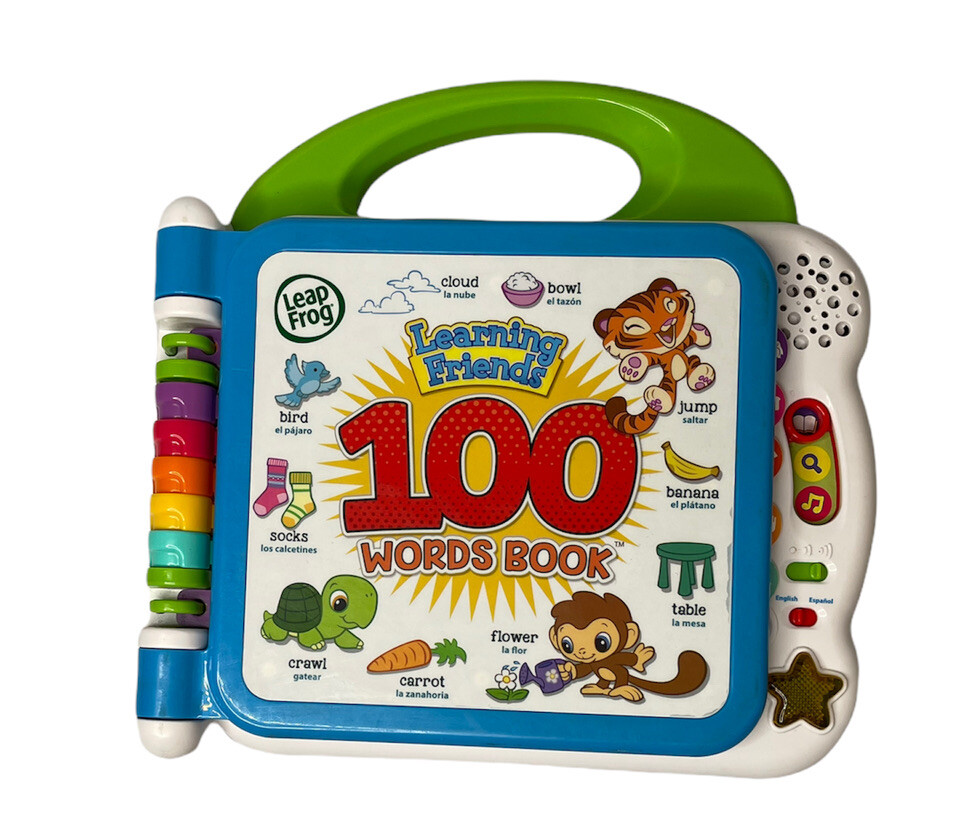 LeapFrog Learning 100 Words Book Educational English Spanish