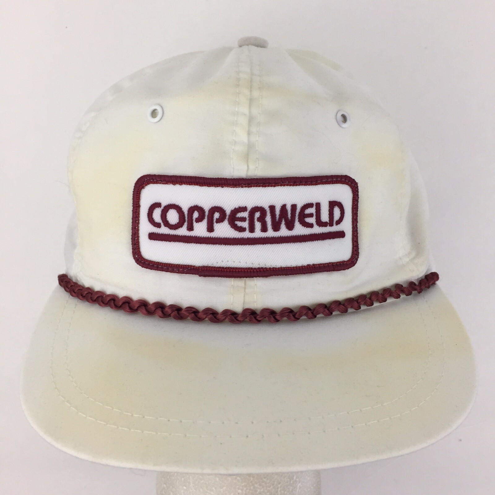 Vtg Copperweld Patch Hat Spell Out Script Logo Ma… - image 11