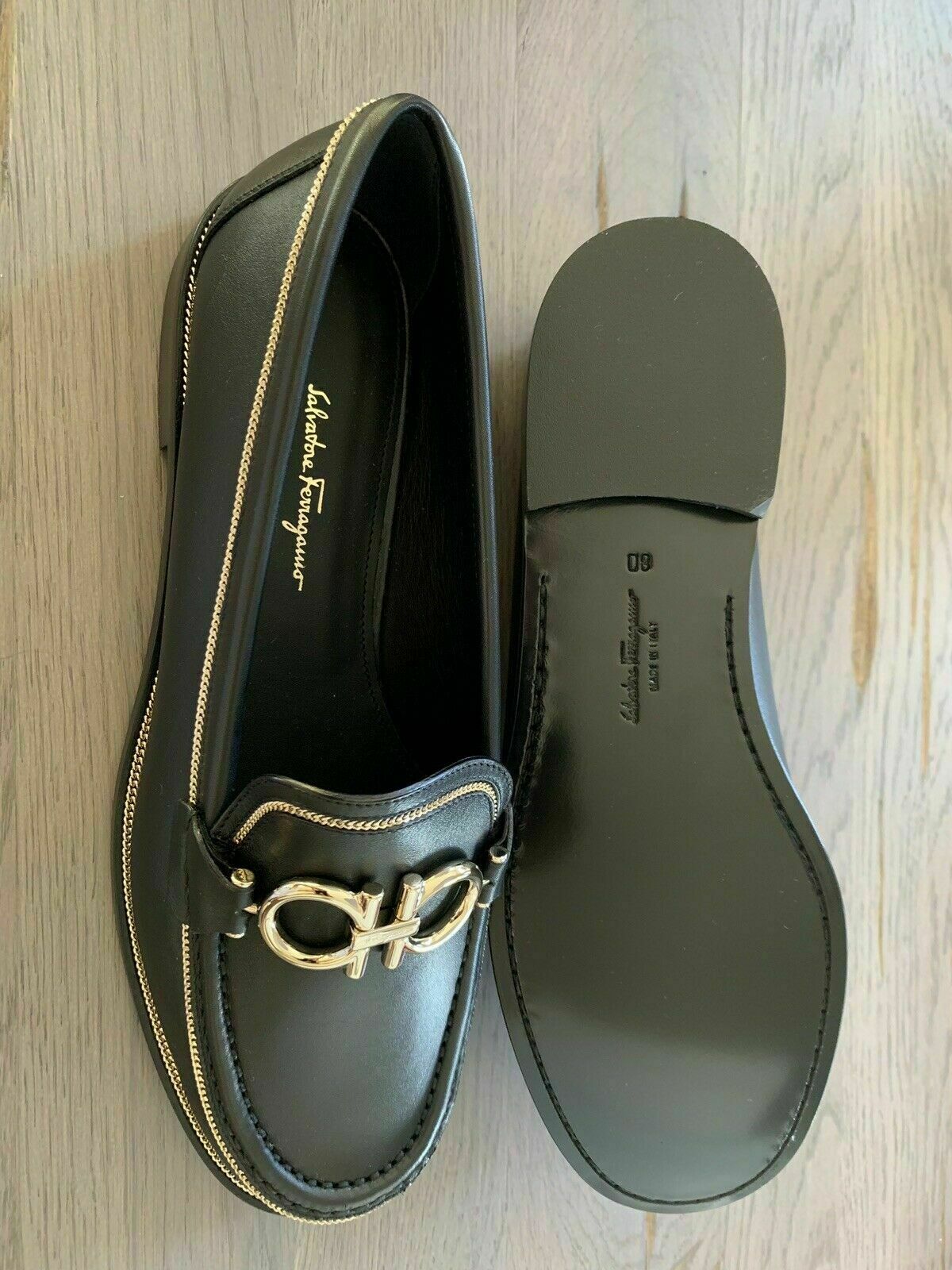 Salvatore Ferragamo Rolo Gancini loafers slip on loafers shoes 40.5 image 2