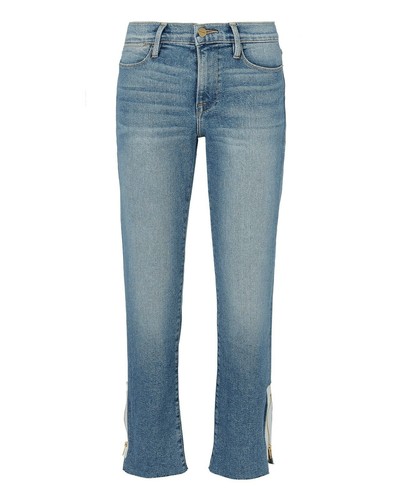 FRAME Denim Le High Straight Side Ankle 