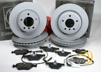Zimmermann Bremsen Ø 375 Mm + Ø 345 Mm Vorne + Hinten FüR BMW 5Er F10 + 6Er F12