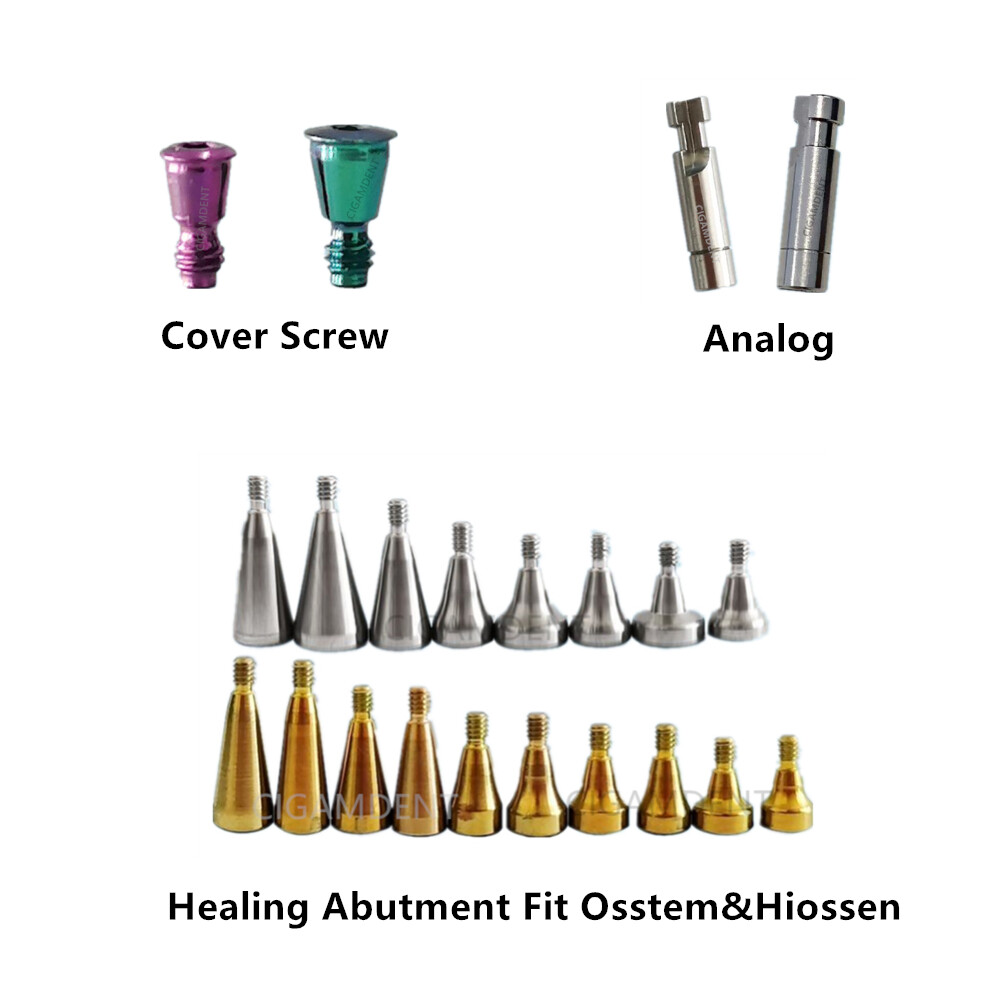 10Pcs Healing Abutment Cap Analog Cover Screw Regular Mini Fit Osstem