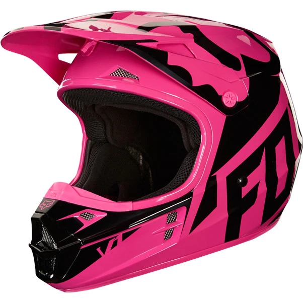 Casco cross niño Fox Racing V1 Pink Leed – Ropa de moto