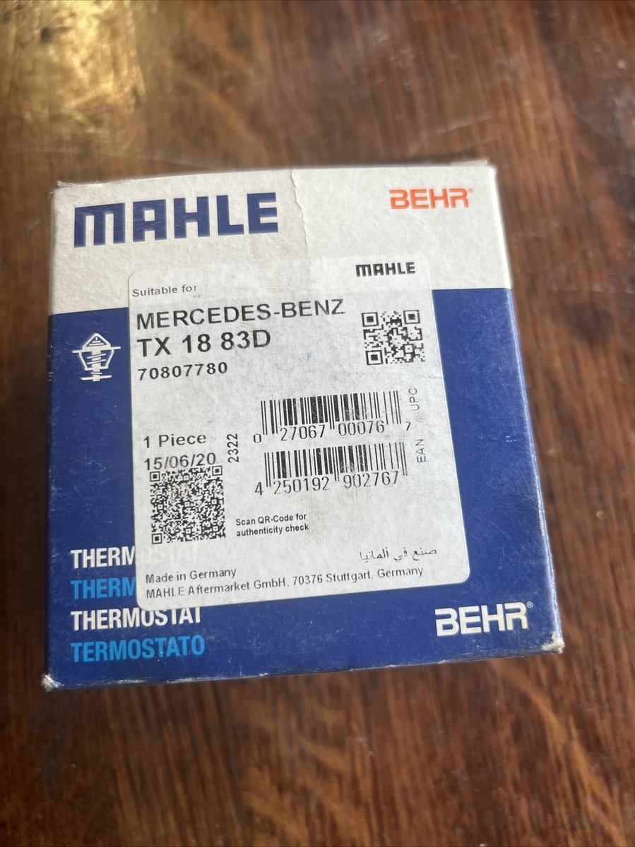 MAHLE BEHR Thermostat TX 18 83D For Mercedes - Benz -70807780 | eBay
