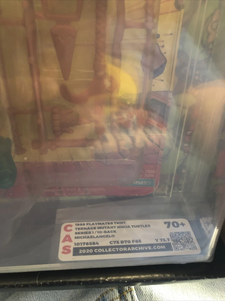 TMNT Miguel Ángel CAS 70 TORTUGAS NINJA MUTANTES ADOLESCENTES 🐢 Calificado Sin perforar AFA Foto 3 de 3