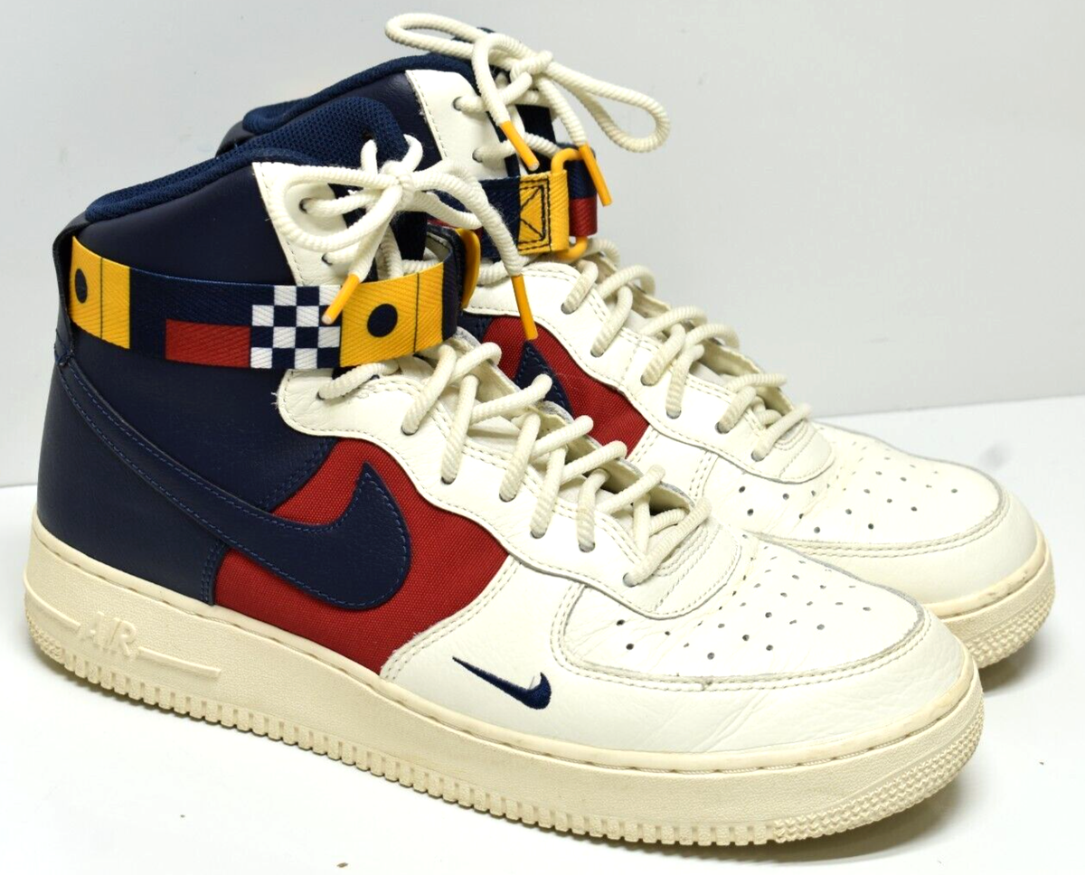 Nike Air Force 1 High Top Sneaker Nautical Redux 2018 AR5395-100 Men 10 With Box | eBay