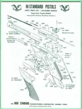 High Standard Model Supermatic Trophy Factory Instr Manual