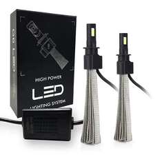 G4 AUTO H7 Fanless LED Conversion Kit 60W 6000K Xenon White Car Headlight Bulbs