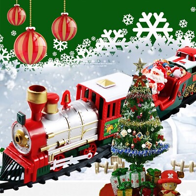 christmas village electric train sets