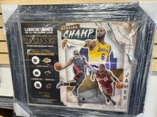 Lebron James All Time Scoring Leader 30x27 Team Used Basketball Plaque #'d /150