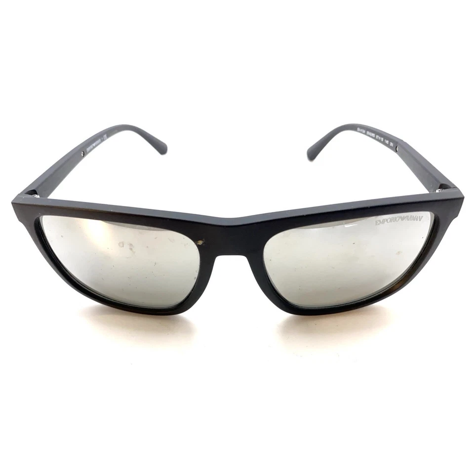 Gafas de sol Emporio Armani EA 4124 5042/6G negras lentes plateadas 57-19 145 Italia Foto 3 de 4