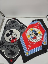 DISNEY Vintage 80s 2 Pc 22 Inch x 22 Inch Scarf Bandana Lot USED Excellent Cond