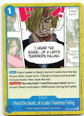 Sanji EB04-029 Extra Booster Memorial Collection Common NM One